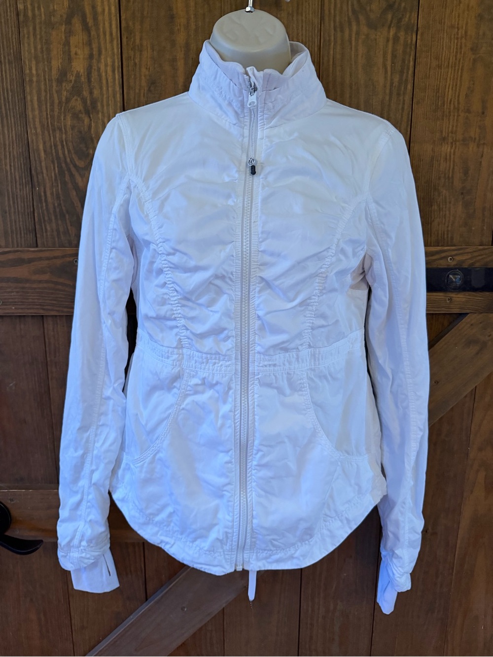 lululemon athletica White Utility Zip-Up Jacket